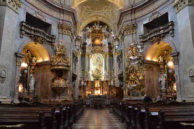 Inside the baroque-style St. Peter's Church.
