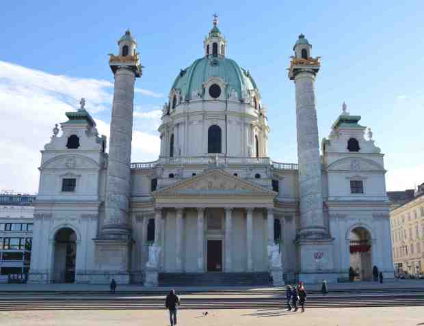 The beautiful Karlskirche. 