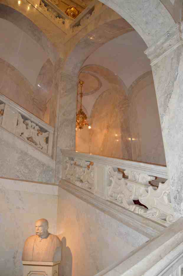Palace staircase.
