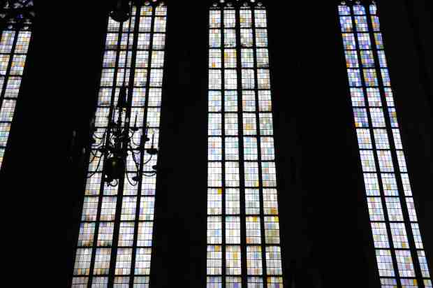 And then we finally made it to Stephansdom, with the "Tupperware-colored" windows, as Rick Steves calls them.